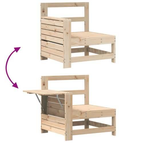 Vrtna garnitura - 4-dijelni set vrtnih sofa od masivne borovine - Prirodna boja bora 1 Cijena