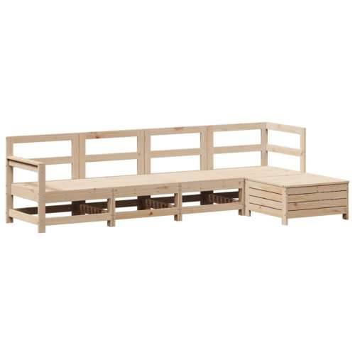 Vrtna garnitura - 5-dijelni set vrtnih sofa od masivne borovine - Prirodna boja bora 1 Cijena