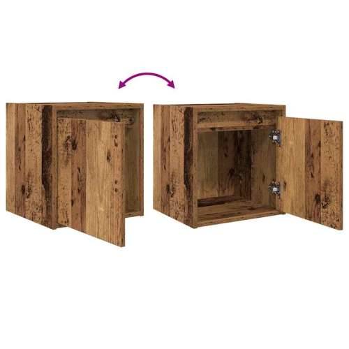 Zidni noćni ormarić boja staro drvo 38x34x40 cm - Staro drvo 1 Cijena