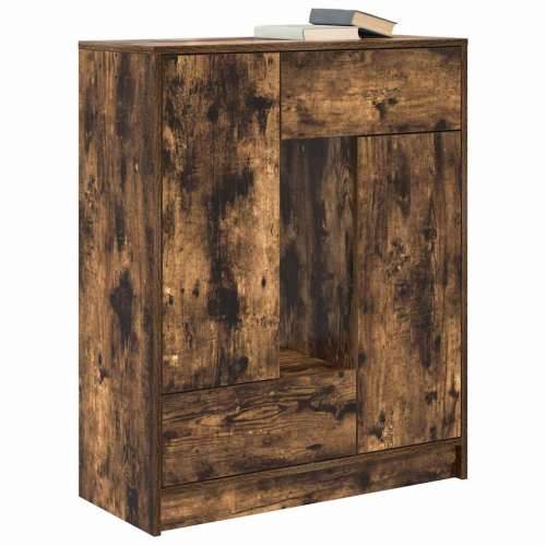 Komoda s ladicama i vratima dimljeni hrast 73x31x90 cm - Dimljeni hrast 1 Cijena