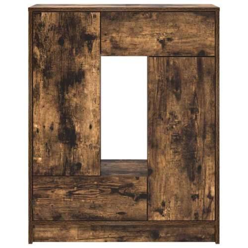Komoda s ladicama i vratima dimljeni hrast 73x31x90 cm - Dimljeni hrast 1 Cijena