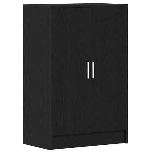 Ormarić za cipele crni hrast 60 x 35 x 92 cm od iverice - Crni hrast 60 x 35 x 92 cm 1 shoe cabinet with door Cijena