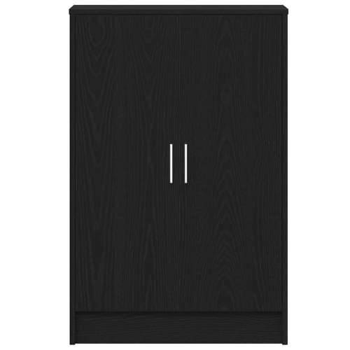 Ormarić za cipele crni hrast 60 x 35 x 92 cm od iverice - Crni hrast 60 x 35 x 92 cm 1 shoe cabinet with door Cijena