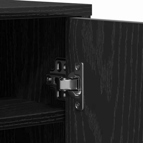 Ormarić za cipele crni hrast 60 x 35 x 92 cm od iverice - Crni hrast 60 x 35 x 92 cm 1 shoe cabinet with door Cijena