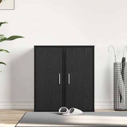 Ormarići za cipele 2 kom crni hrast 32 x 35 x 70 cm od iverice - Crni hrast 31.5 x 35 x 70 cm 1 2x shoe cabinet with door Cijena