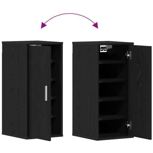 Ormarići za cipele 2 kom crni hrast 32 x 35 x 70 cm od iverice - Crni hrast 31.5 x 35 x 70 cm 1 2x shoe cabinet with door Cijena