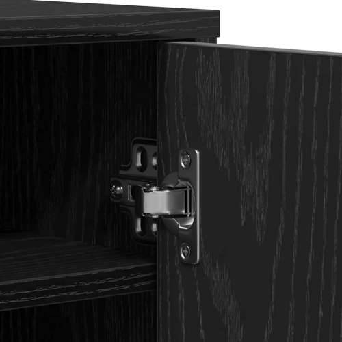 Ormarići za cipele 2 kom crni hrast 32 x 35 x 70 cm od iverice - Crni hrast 31.5 x 35 x 70 cm 1 2x shoe cabinet with door Cijena