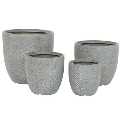 Set žardinjera Home ESPRIT Svjetlo siva Kaljeno Staklo magnezij 44 x 44,5 x 43 cm (4 kom.) Cijena