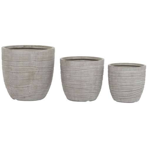 Set žardinjera Home ESPRIT Bež Kaljeno Staklo magnezij 45 x 45 x 43 cm (3 kom.) Cijena