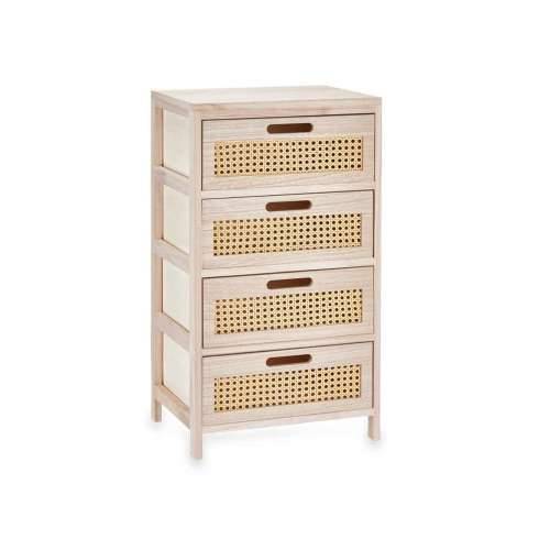 Ormarić s ladicama Rattan Prirodno 40 x 73 x 29 cm 4 ladice Cijena