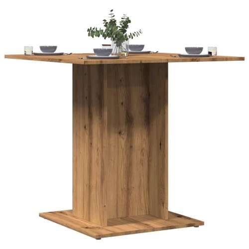 Blagovaonski stol Artisan hrast 80x80x75 cm izrađeno drvo - hrast artisan 1 Cijena