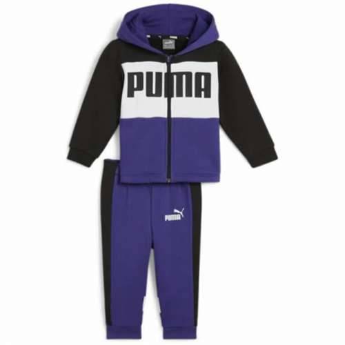 Dječja Trenirka Puma Minicats Colorblock Jogger Vijoličasta Cijena
