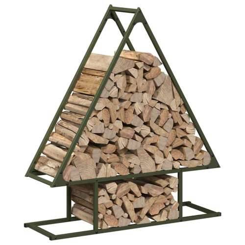 Stalak za drva 80x25x90 cm hladno valjani čelik - Maslinovo zelena 80 x 25 x 90 cm Cijena