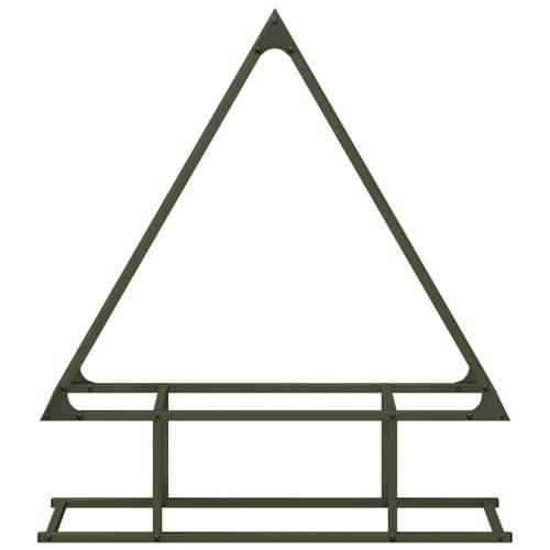 Stalak za drva 80x25x90 cm hladno valjani čelik - Maslinovo zelena 80 x 25 x 90 cm Cijena