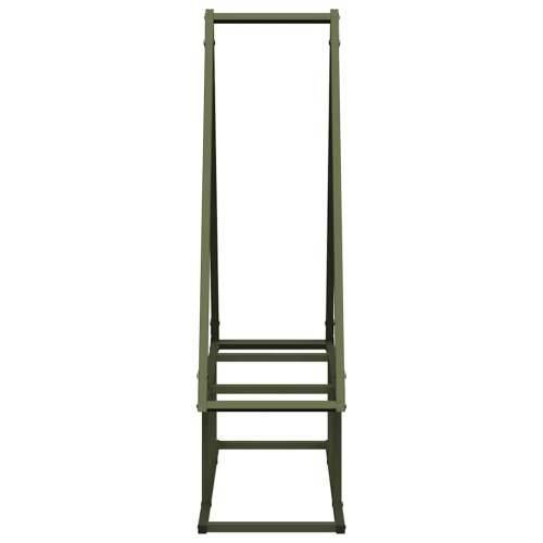 Stalak za drva 80x25x90 cm hladno valjani čelik - Maslinovo zelena 80 x 25 x 90 cm Cijena