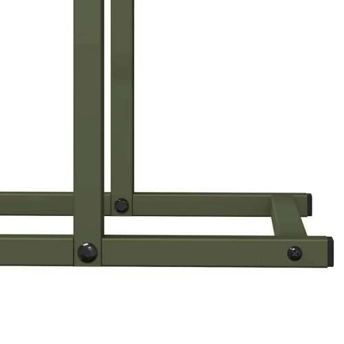 Stalak za drva 80x25x90 cm hladno valjani čelik - Maslinovo zelena 80 x 25 x 90 cm Cijena
