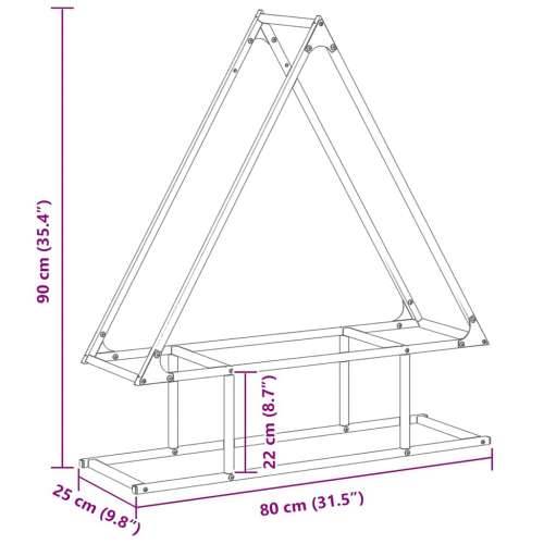 Stalak za drva 80x25x90 cm hladno valjani čelik - Maslinovo zelena 80 x 25 x 90 cm Cijena