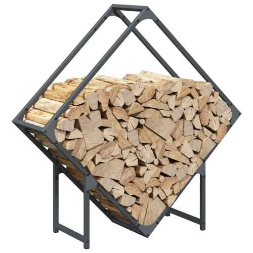 Stalak za drva antracit 80x25x80 cm hladno valjani čelik - Antracit 80 x 25 x 80 cm Cijena