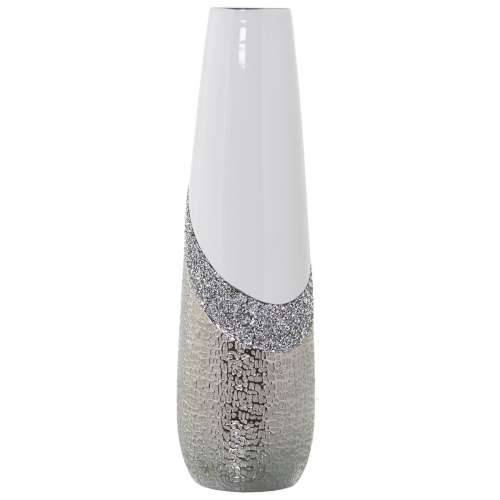 Vrč Alexandra House Living Bijela Srebrna Keramika Sjajan 13 x 13 x 45 cm Cijena
