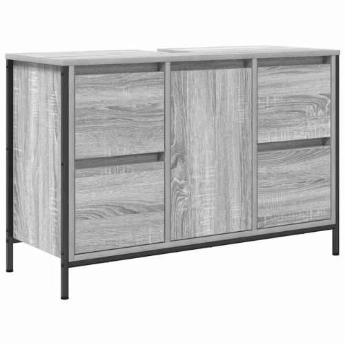 Ormarić za Lavabo - Umivaonik s ladicama siva sonoma 90x34,5x60 cm Cijena