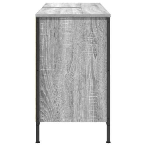Ormarić za Lavabo - Umivaonik s ladicama siva sonoma 90x34,5x60 cm Cijena