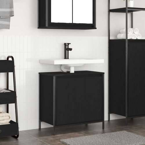 Kupaonski ormarić za Lavabo - Umivaonik crni 60x34,5x60 cm - Crna 1 Cijena