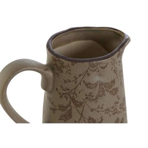 Vrč Home ESPRIT Smeđa Zelena Gres Keramika Biljni list Shabby Chic Cijena