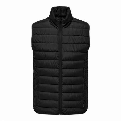 Muški Sportski Prsluk Only & Sons brody Quilt Crna Cijena