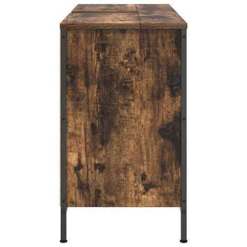 Ormarić za Lavabo - Umivaonik s ladicama dimljeni hrast 90x34,5x60 cm Cijena