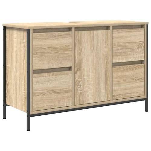 Ormarić za Lavabo - Umivaonik s ladicama sonoma hrast 90x34,5x60 cm Cijena