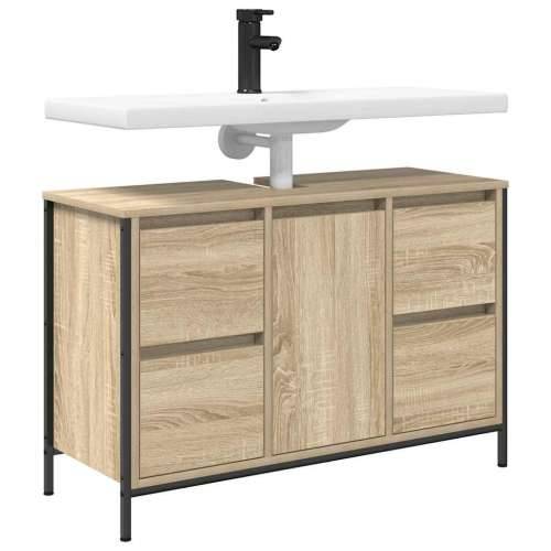 Ormarić za Lavabo - Umivaonik s ladicama sonoma hrast 90x34,5x60 cm Cijena