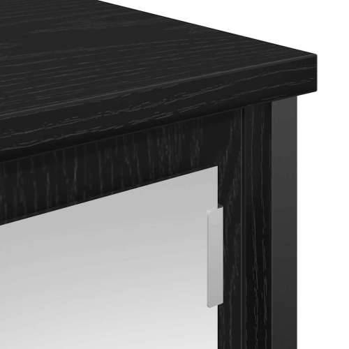 Kupaonski zidni ormarić s ogledalom crni hrast 60x21x60 cm Cijena