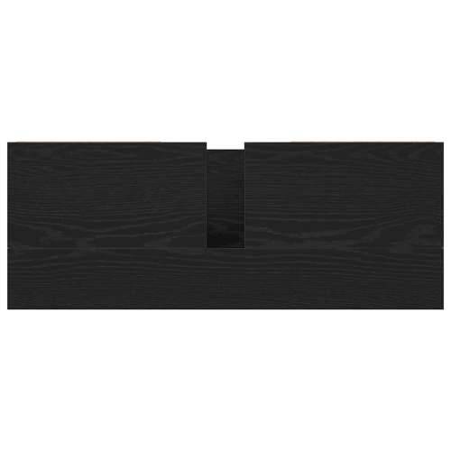 Ormarić za Lavabo - Umivaonik s ladicama crni hrast 90x34,5x60 cm Cijena