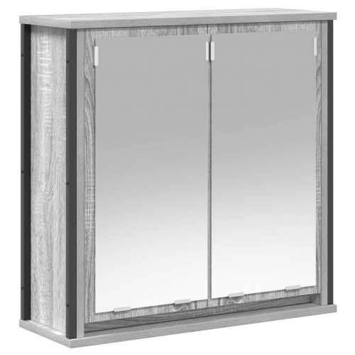 Kupaonski zidni ormarić s ogledalom sivi sonoma 60x21x60 cm Cijena