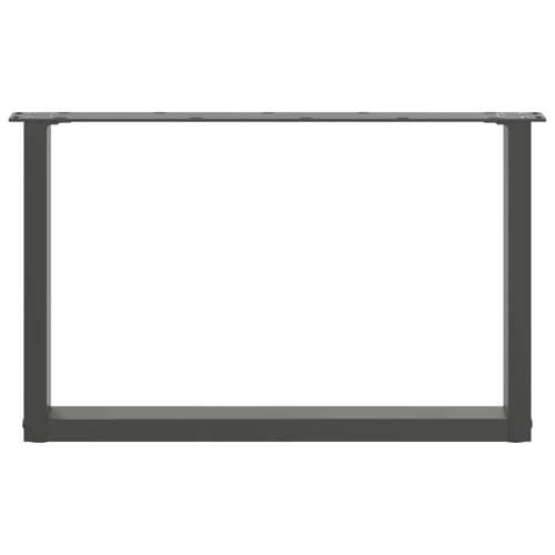 Noge za klub stolić U-oblik 2 kom antracit 60 x (42-43) cm čelik - Antracit 60 x (42-43) cm 2 1 Cijena
