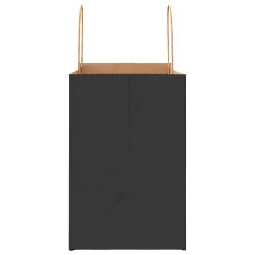 Papirnate vrećice 50 kom s ručkama crne 26x17x25 cm - Crna 26 x 17 x 25 cm 50 Cijena