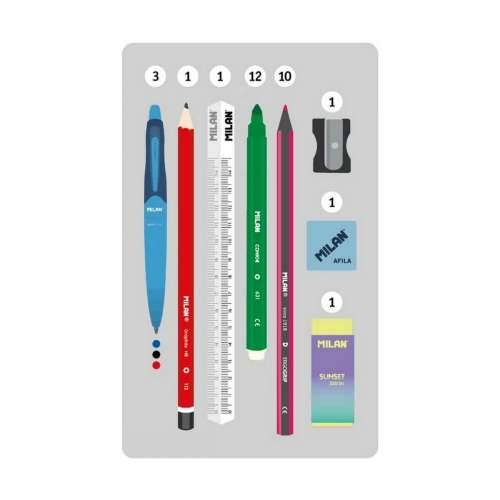 Torbicu Milan Sunset KIT Crna 22,5 x 11,5 x 11 cm Cijena