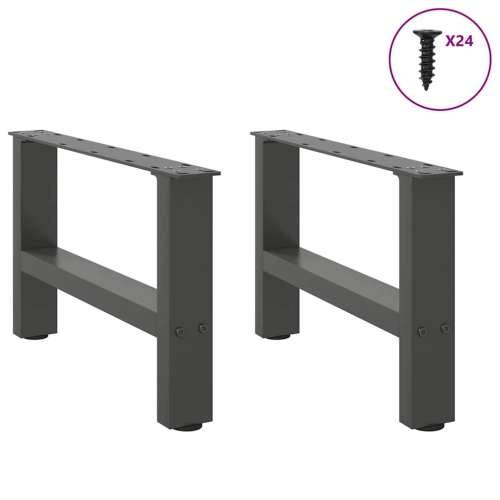 Noge za klub stolić antracit boje 2 kom 50 x (30-31) cm čelik - Antracit 50 x (30-31) cm 2 1 Cijena