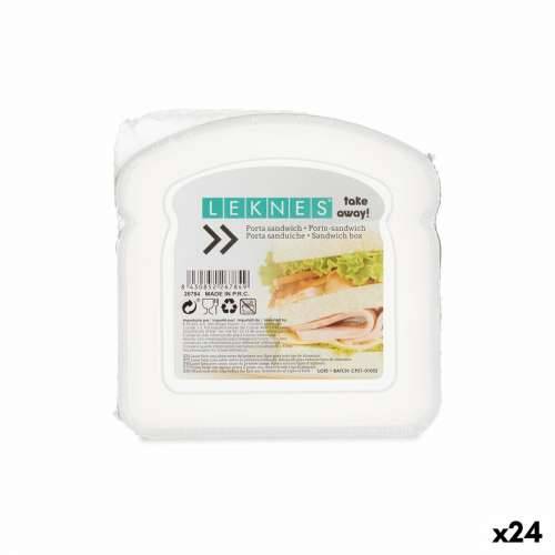 Kutija za Sendvič Leknes 47034E Providan Plastika 12 x 4 x 12 cm (24 kom.) Cijena