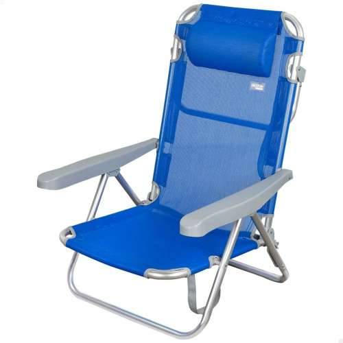Sklopiva Stolica s Naslonom za Glavu Aktive Gomera Plava 48 x 84 x 46 cm (2 kom.) Cijena