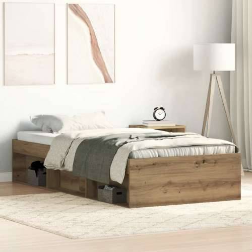 Okvir kreveta bez madraca boja hrasta artisan 75x190 cm - hrast artisan 75 x 190 cm Cijena