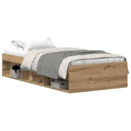 Okvir kreveta bez madraca boja hrasta artisan 75x190 cm - hrast artisan 75 x 190 cm Cijena