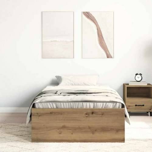 Okvir kreveta bez madraca boja hrasta artisan 75x190 cm - hrast artisan 75 x 190 cm Cijena