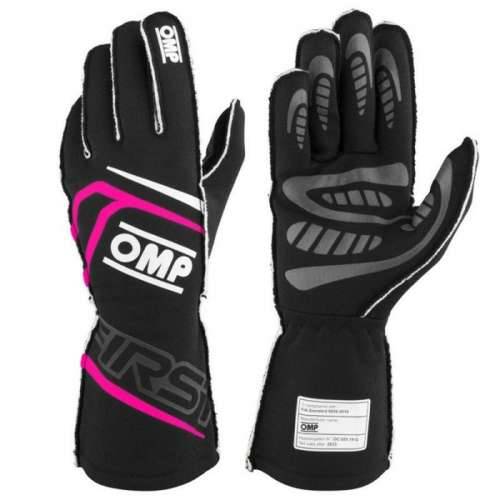 Karting Gloves OMP MY2025 Crna Fuksija FIA 8856-2018 Cijena