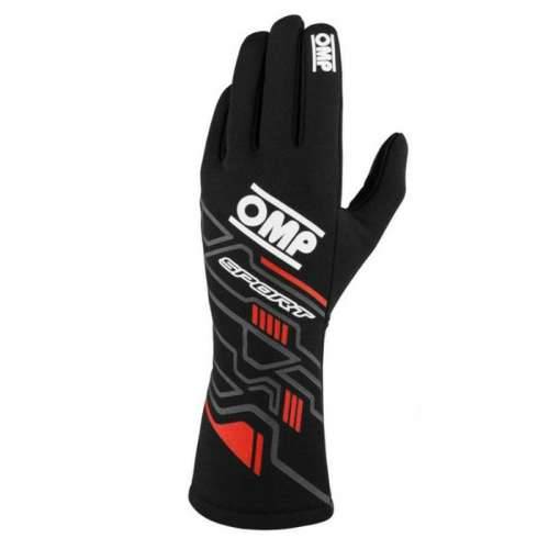 Karting Gloves OMP MY2025 Crna Crvena FIA 8856-2018 Cijena