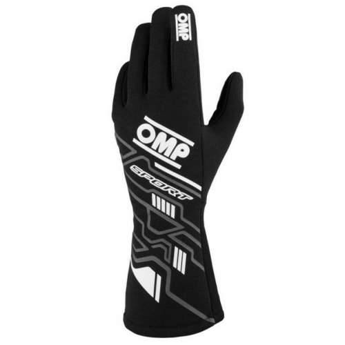 Karting Gloves OMP MY2025 Bijela Crna FIA 8856-2018 Cijena