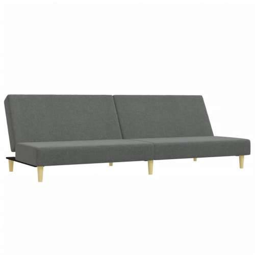 2-dijelni set sofa tamnosivi od tkanine - Tamno siva Bez naslona za ruke Cijena