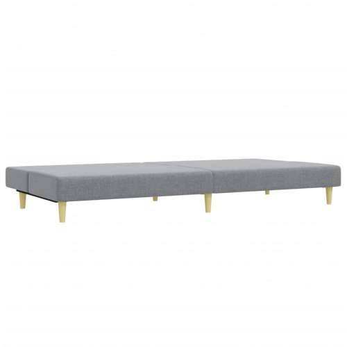 2-dijelni set sofa svjetlosivi od tkanine - Svjetlosiva Bez naslona za ruke Cijena