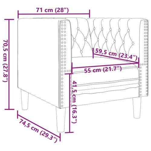 3-dijelna sofa Chesterfield crna umjetna koža - Crna Fotelja + dvosjed + trosjed Cijena