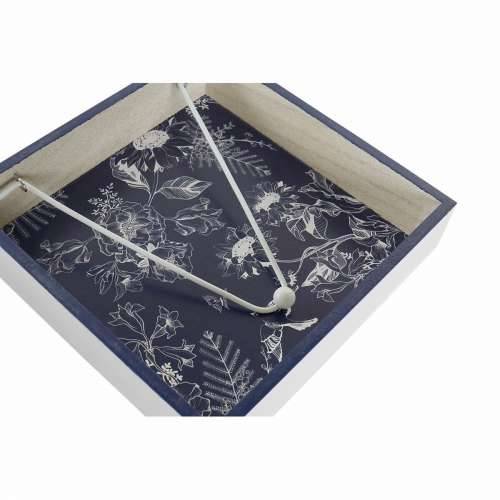 Stalak za salvete DKD Home Decor Metal Bijela Mornarsko plava Drvo MDF (2 pcs) Cijena